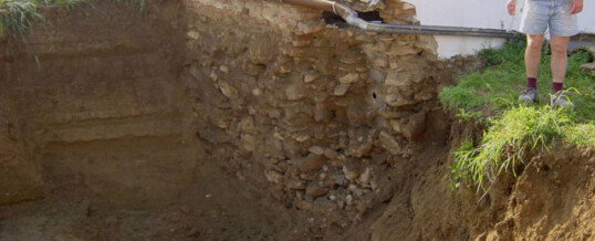 Vorher: Stützmauer Gaindorf