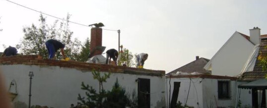 Vorher: Dachstuhl Thuerneustift