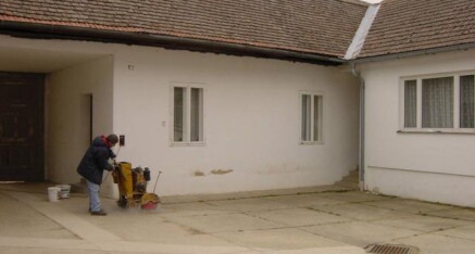 Vorher: Arkadengang Gettsdorf