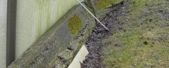 Vorher: Stützmauer Grübern