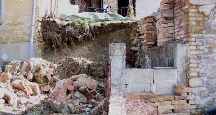Vorher: Stützwand Goggendorf