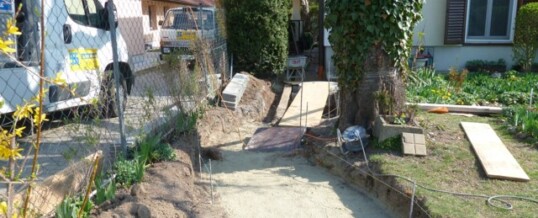 Vorher: Wegpflasterung Ziersdorf