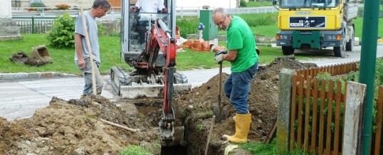 Kanalverlegung Reinprechtspölla