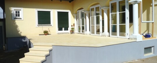 Nachher: Terrassenzubau Sitzendorf