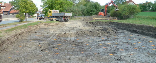 Hallenfundament Ravelsbach